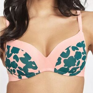 Lively The No-Wire Push-Up: Retro Blooms size 36D NWT